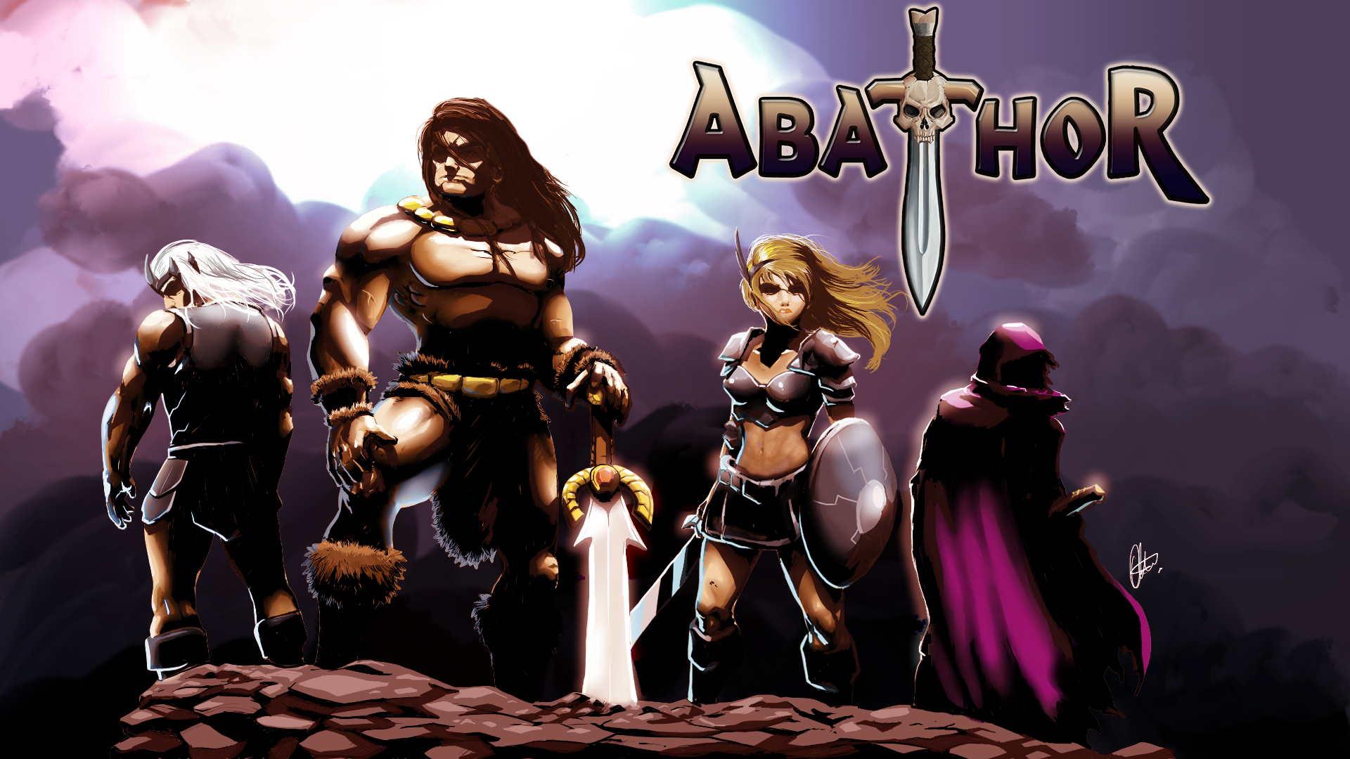 Abathor is 4 Player 2D Pixelart Platformer Coop